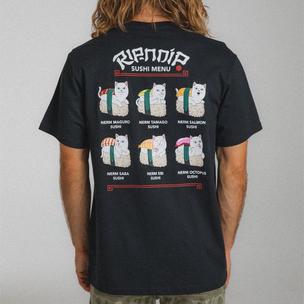 Футболка Ripndip SUSHI NERM TEE black RNDFAL24170 фото