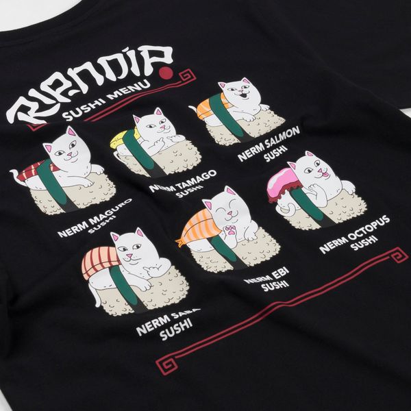 Футболка Ripndip SUSHI NERM TEE black RNDFAL24170 фото