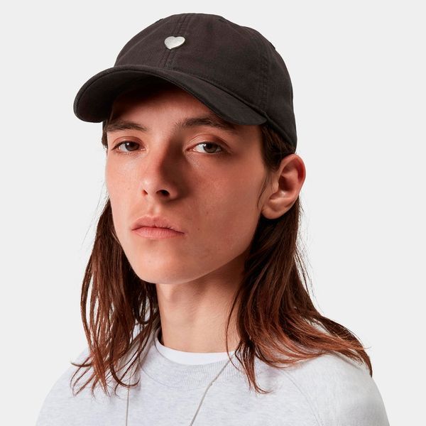 Кепка Carhartt WIP HEART METAL CAP Black / Silver I036302.0M4XX фото