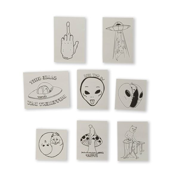 Набір Тимчасових Тату Ripndip WE OUT HERE TATTOO SHEET Black RNDSUM24232 фото