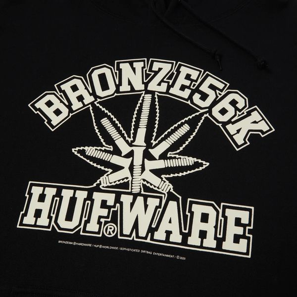 Худі HUF X BRONZE PLANTWARE HOODIE black pf00745-black-004 фото