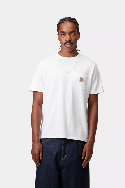 Футболка Carhartt WIP S/S POCKET T-SHIRT white I030434.02XX фото