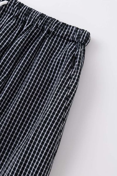 Шорти SSSTUFFF LOGO BERMUDA SHORTS black checked SS26-PNT08-X2 фото