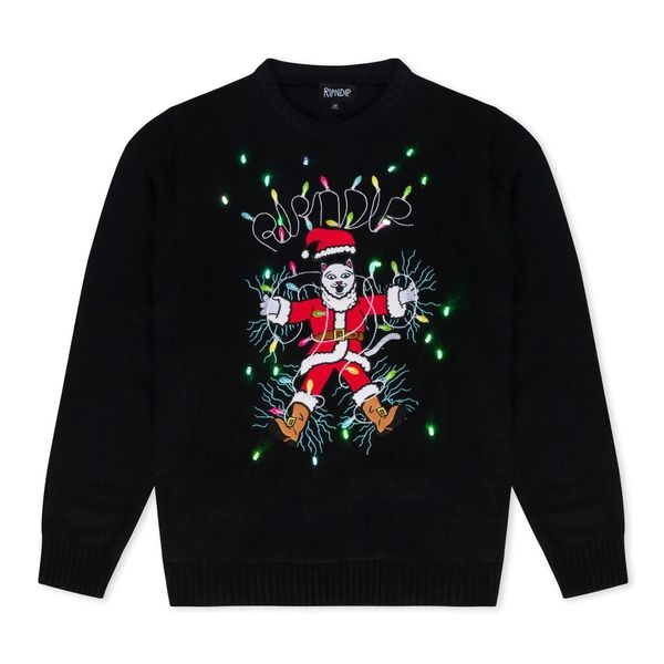 Светр Ripndip Electrifying Santa Knit Sweater Black RND9717 фото