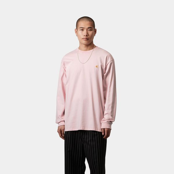 Лонгслів Carhartt WIP L/S CHASE T-SHIRT air pink/gold I026392.2VAXX фото