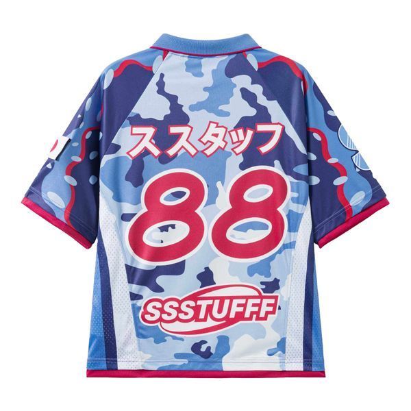 Футболка SSSTUFFF NOT JAPAN FOOTBALL Blue SSS-Beams-TEE02 фото