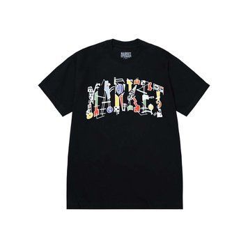 Футболка Market WORK OF ARC T-SHIRT black MKT26Q1-SS0589-00007 фото