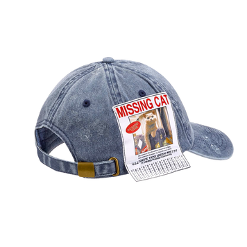 Кепка SSSTUFFF MISSING CAT CAP blue SS25-CAP02-X1 фото