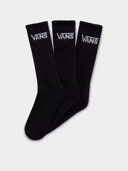 Шкарпетки (комплект) Vans CLASSIC CREW SOCKS 3PK black VN000F0XBLK1 фото