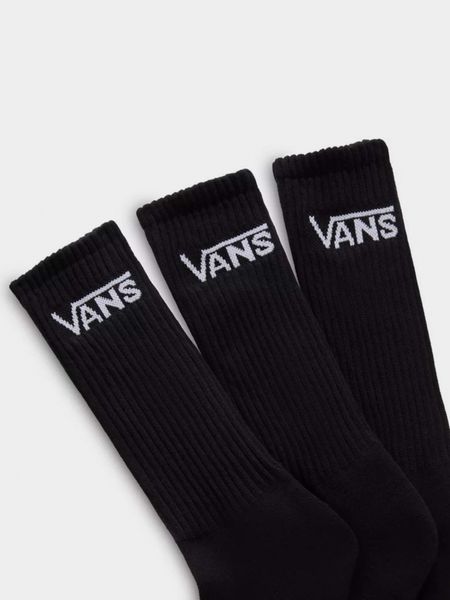 Шкарпетки (комплект) Vans CLASSIC CREW SOCKS 3PK black VN000F0XBLK1 фото