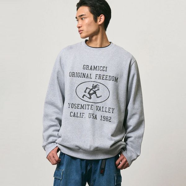 Світшот Gramicci YOSEMITE VALLEY SWEATSHIRT grey heather G6FM-J092-GYHT фото