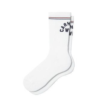 Шкарпетки Carhartt WIP ARCH SCRIPT SOCKS white / dark navy I037302.12HXX фото