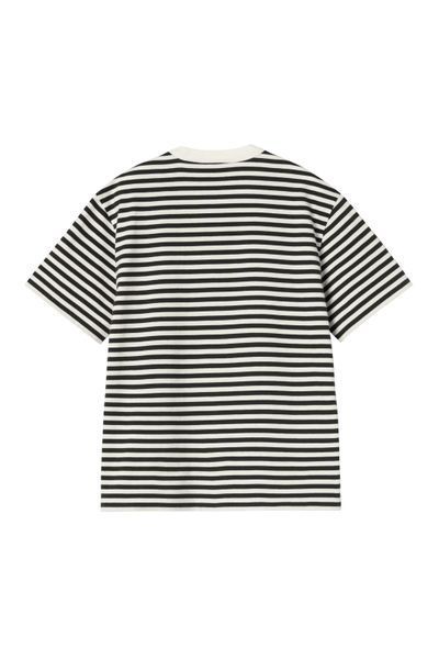 Футболка Carhartt WIP W S/S EZRA T-SHIRT Ezra Stripe, Black / Wax I036343.3KRXX фото