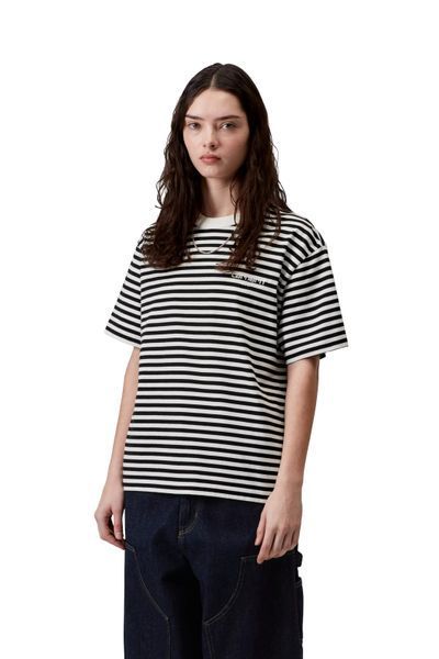 Футболка Carhartt WIP W S/S EZRA T-SHIRT Ezra Stripe, Black / Wax I036343.3KRXX фото