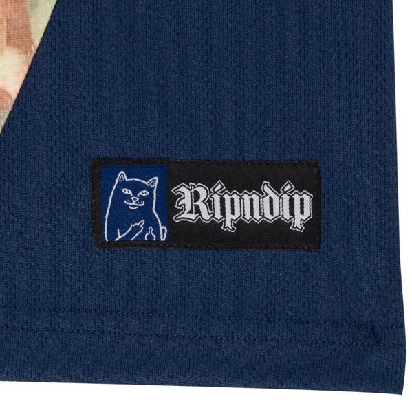 Футболка RipNDip HEAVENS WAITING SOCCER JERSEY Navy Multi RNDFAL24107 фото