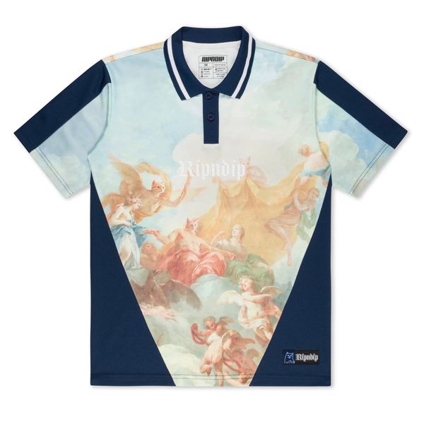 Футболка RipNDip HEAVENS WAITING SOCCER JERSEY Navy Multi RNDFAL24107 фото