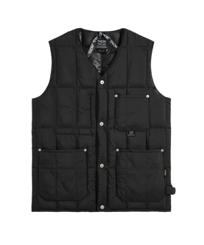 Жилет (пухов.) Taion WORK V NECK BUTTON DOWN VEST black 001BWKBLACK фото