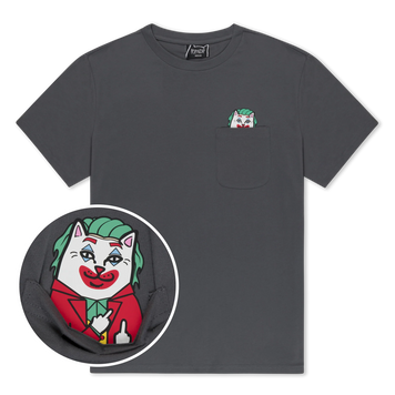 Футболка Ripndip WHY SO NERMAL? POCKET TEE charcoal RNDFALL26152 фото