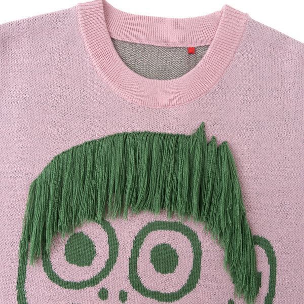 Реглан SSSTUFFF CUT MY HAIR KNIT pink FW26-KNT05-X2-pink фото