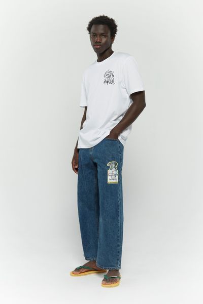Футболка SSSTUFFF UV TIGER TEE white SS25-TEE14 фото