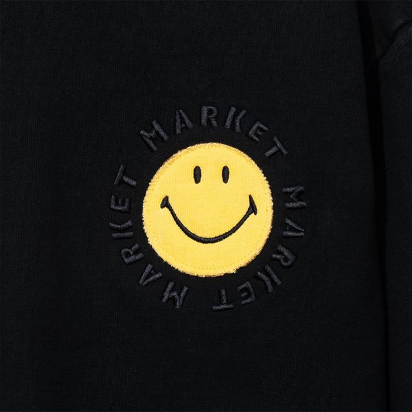 Світшот Market SMILEY VINTAGE WASH CREWNECK washed black 396000975-0034 фото