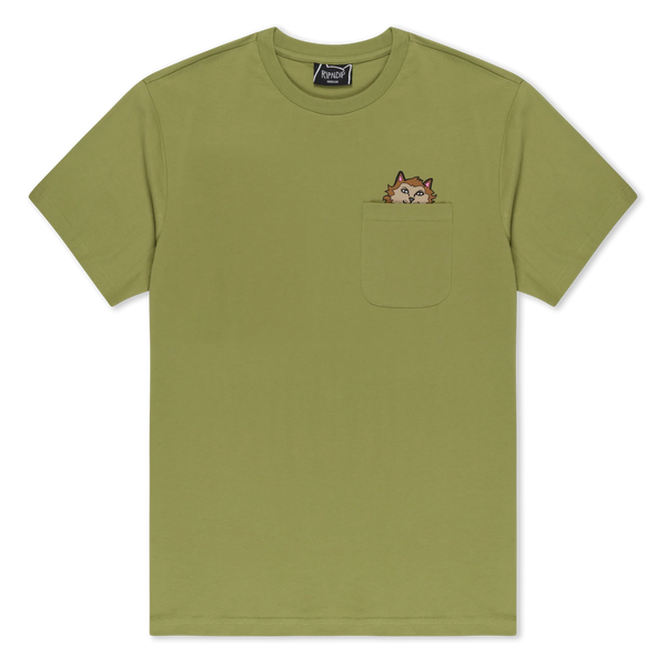 Футболка Ripndip FULL MOON NERM POCKET TEE light forest RNDFALL26153 фото