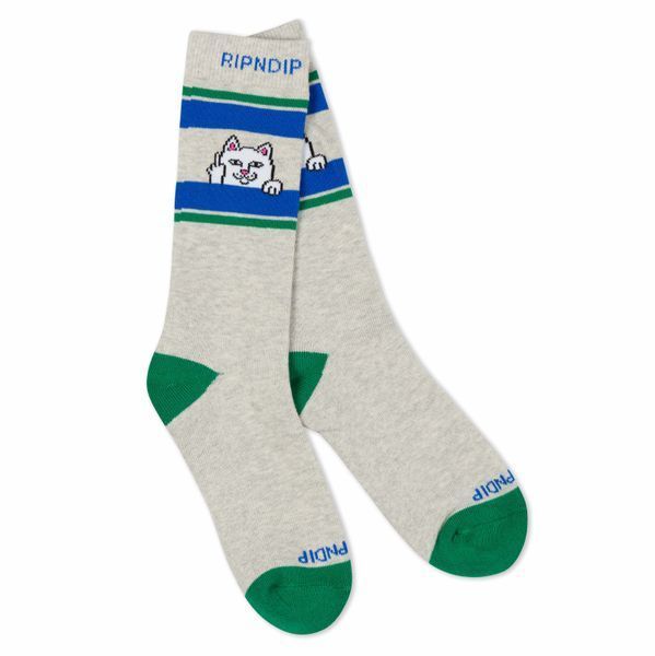 Шкарпетки Ripndip PEEKING NERMAL SOCKS ash heather RNDSUM25178 фото