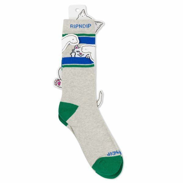 Шкарпетки Ripndip PEEKING NERMAL SOCKS ash heather RNDSUM25178 фото