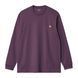 Лонгслів Carhartt WIP L/S AMERICAN SCRIPT T-SHIRT huckleberry I029955.HUXX фото 1