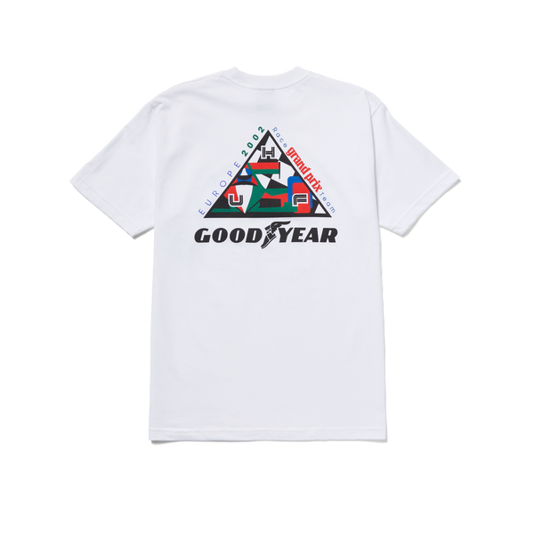 Футболка HUF X GOODYEAR GRAND PRIX TRIPLE TRIANGLE T-S white TS02117-white фото