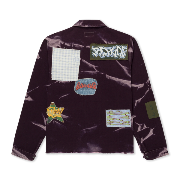 Куртка Ripndip SKYLINE WORK JACKET dark plum wash RNDFALL26100 фото