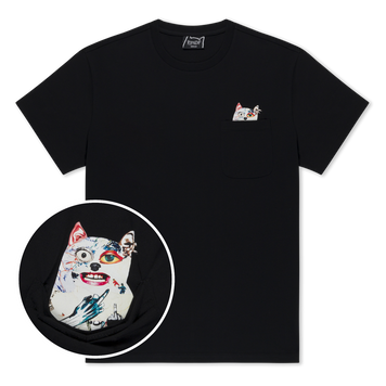 Футболка Ripndip LORD NERMAL COLLAGE POCKET TEE Black RNDSUM26141 фото