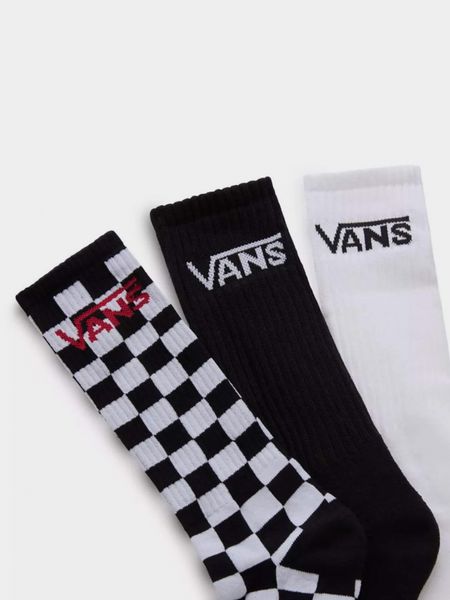 Шкарпетки (комплект) Vans BASIC CREW SOCKS Black/White VN000F0XY28 фото