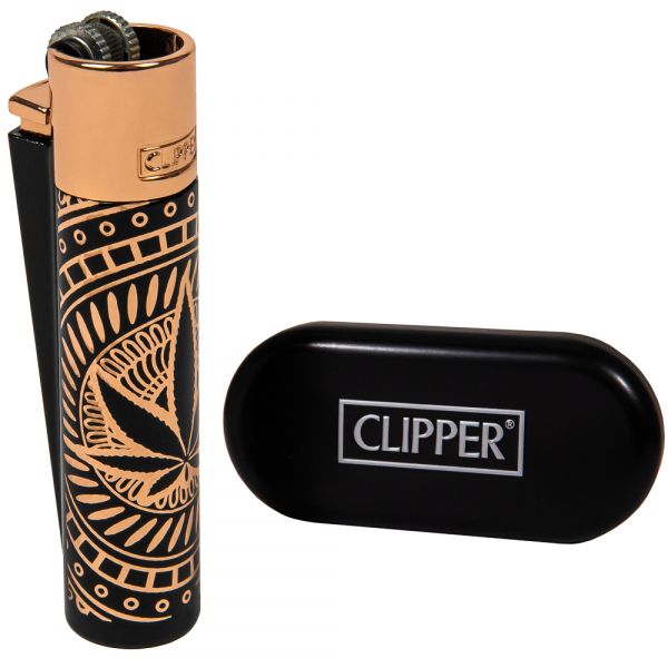 Запальничка Clipper Metal Leaves Premium Bronze 2000000521701 фото