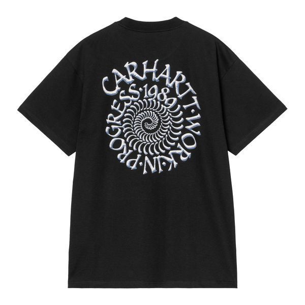 Футболка Carhartt WIP S/S SPIRALS T-SHIRT black I036264.89XX фото