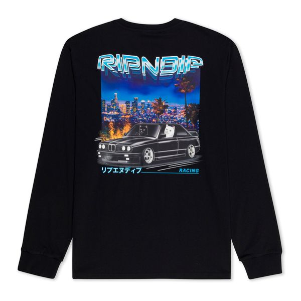 Лонгслів Ripndip VROOM VROOM LONG SLEEVE black RNDFAL24143 фото