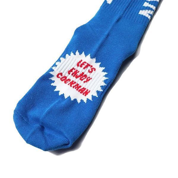 Шкарпетки Cookman RIB CREW SOCKS logo blue 233-21967-24 фото