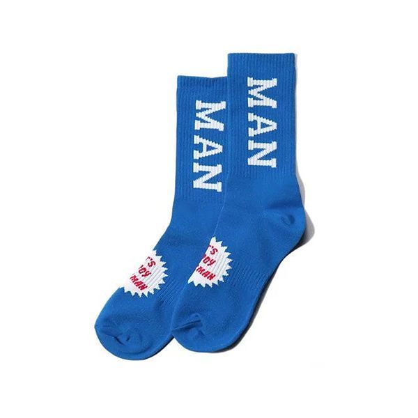 Шкарпетки Cookman RIB CREW SOCKS logo blue 233-21967-24 фото