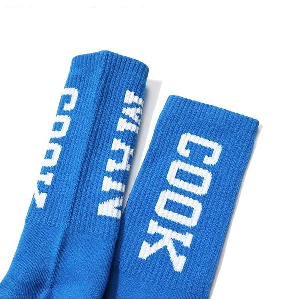Шкарпетки Cookman RIB CREW SOCKS logo blue 233-21967-24 фото