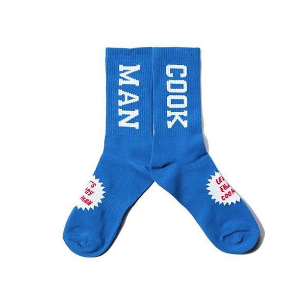 Шкарпетки Cookman RIB CREW SOCKS logo blue 233-21967-24 фото