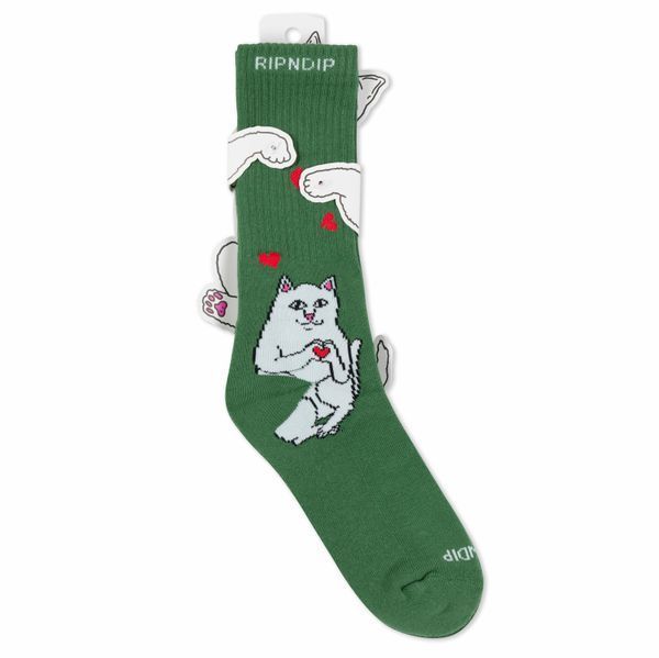 Шкарпетки Ripndip NERMAL LOVES SOCKS dusty pine RNDSUM25180 фото
