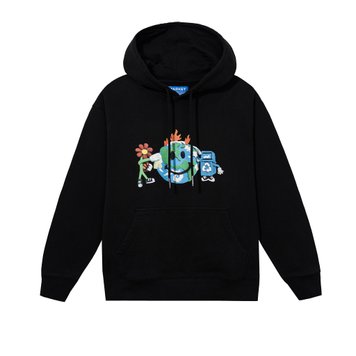 Худі Market SMILEY STUDIOS HOODIE washed black 397000619-0034 фото