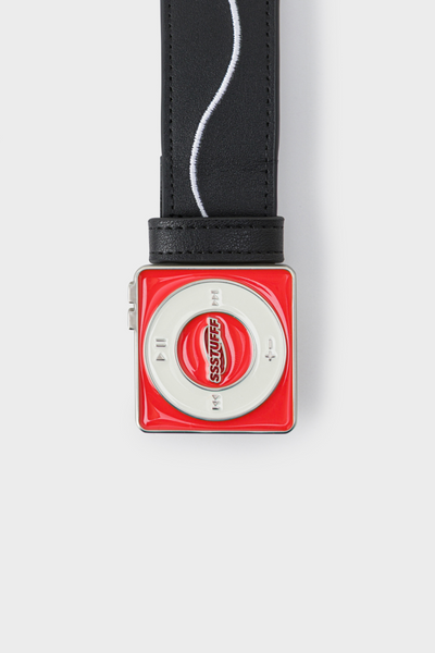 Ремінь SSSTUFFF MUSIC PLAYER LEATHER BELT black SS26-BEL01 фото