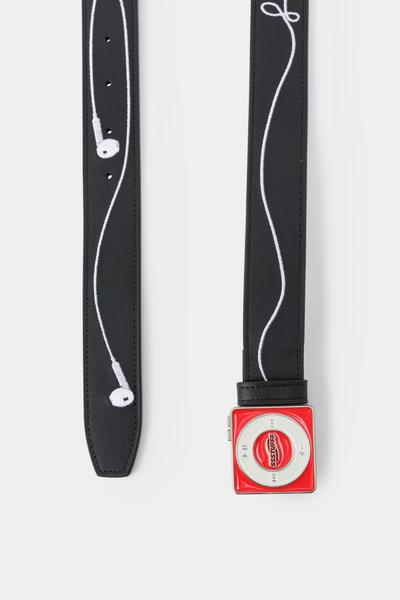 Ремінь SSSTUFFF MUSIC PLAYER LEATHER BELT black SS26-BEL01 фото
