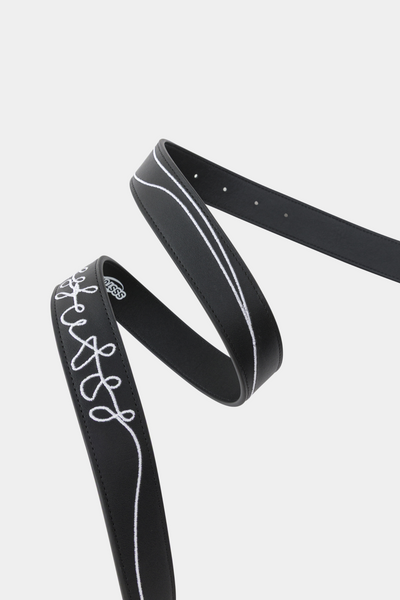 Ремінь SSSTUFFF MUSIC PLAYER LEATHER BELT black SS26-BEL01 фото