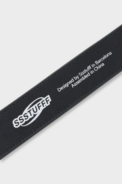 Ремінь SSSTUFFF MUSIC PLAYER LEATHER BELT black SS26-BEL01 фото