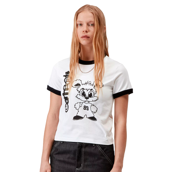Футболка Carhartt WIP W S/S IP RINGER T-SHIRT White / Black I036392.00AXX фото