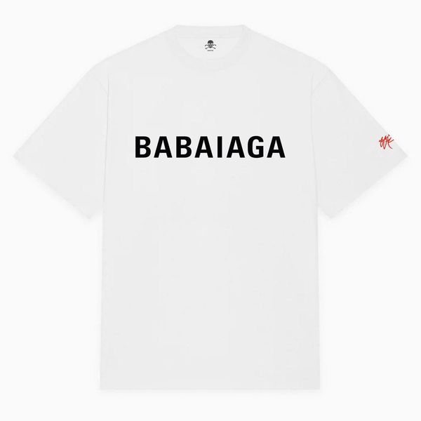 Футболка SSUR BABAIAGA LOGO White SS07T06 фото