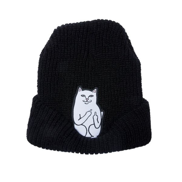 Шапка Ripndip LORD NERMAL RIBBED BEANIE black RND1890 фото