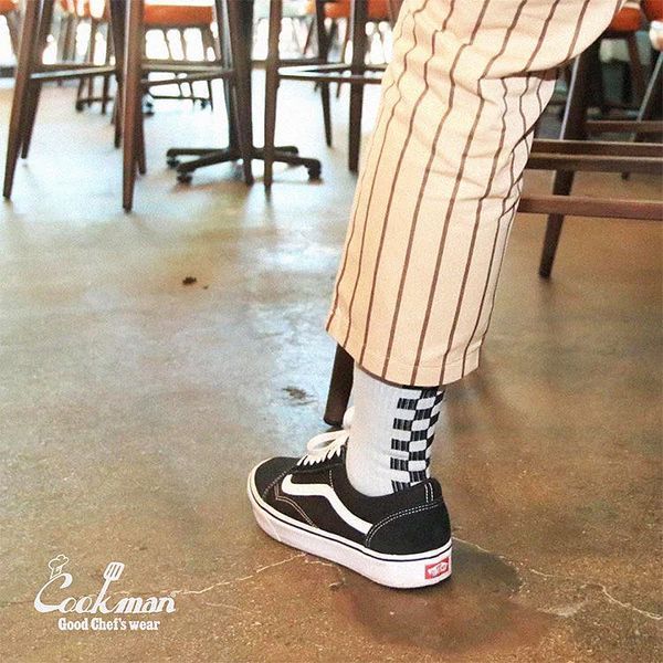 Шкарпетки Cookman RIB CREW SOCKS checker gray 233-21969-14 фото